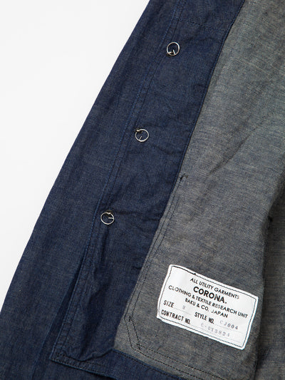 CJ004 - CORONA・Utility Navy Jumper / High Density Indigo Denim
