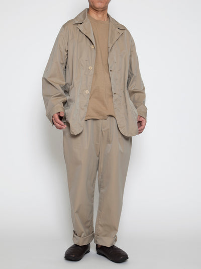 CJ034 - CORONA・Utility Work Coat / High Density Chambray Gabardine - Beige