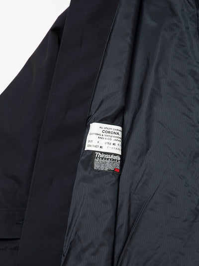CJ046 - CORONA・Up Duster Coat RB21 / High Density Chambray Gabardine - Midnight Navy