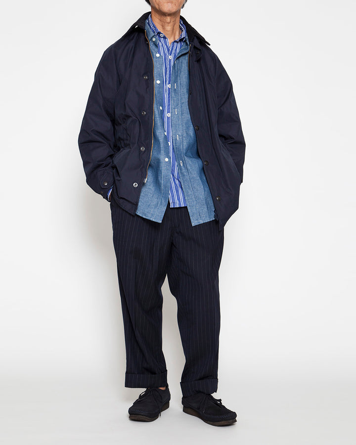 THE CORONA UTILITY - CJ054・A-2 Deck Jacket Long / Ester Gabardine - Navy