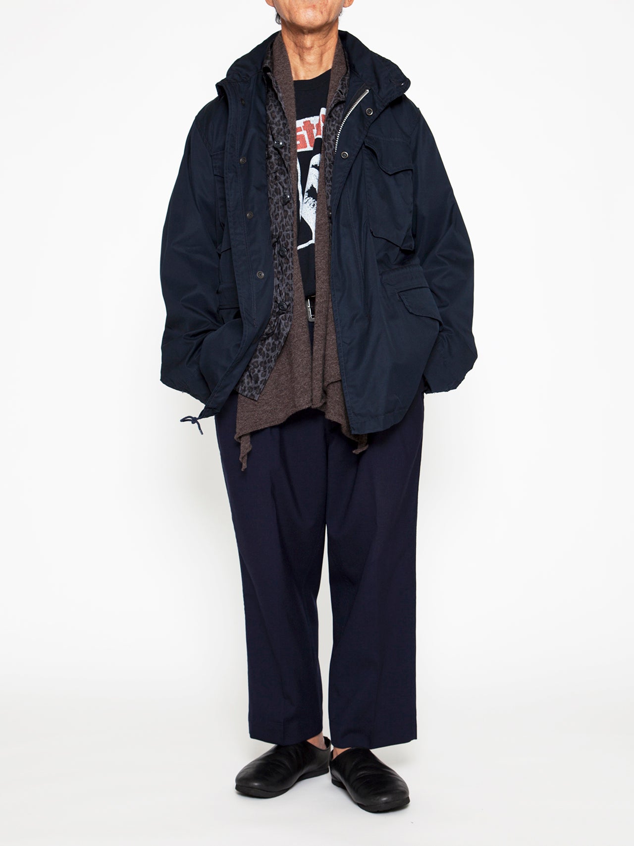 CJ112 - CORONA・M-65 Field Jacket / High Density Cotton Gabardine - Midnight Navy