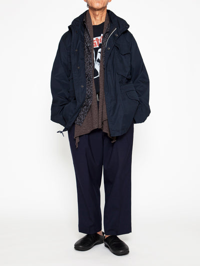 CJ112 - CORONA・M-65 Field Jacket / High Density Cotton Gabardine - Midnight Navy