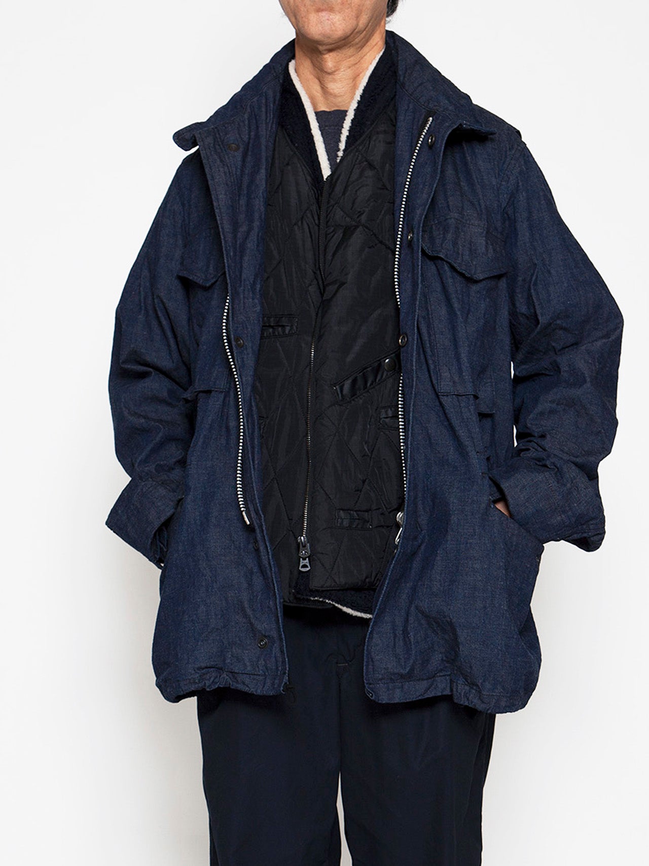 CJ112 - CORONA・M-65 Field Jacket / 8.5oz High Density Indigo Denim