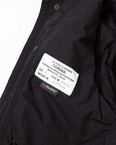CJ112 - A-1 CLOTHING × THE CORONA UTILITY・M-65 Field Jacket / GI-Poplin × POLARTEC ALPHA - Black