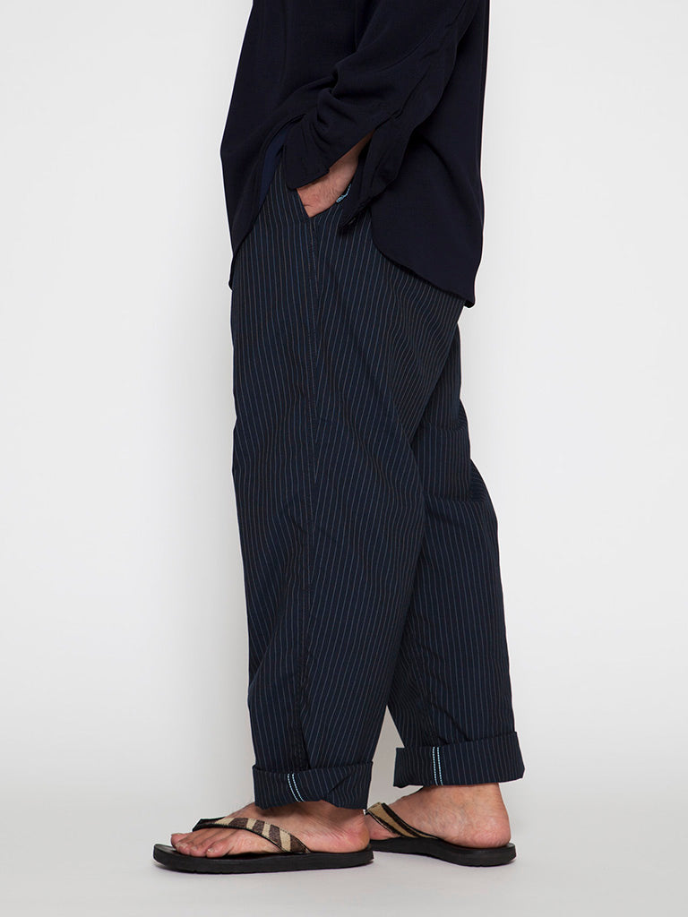 CP026 - CORONA・2T Desert Slacks / TR Oxford - Navy Stripe