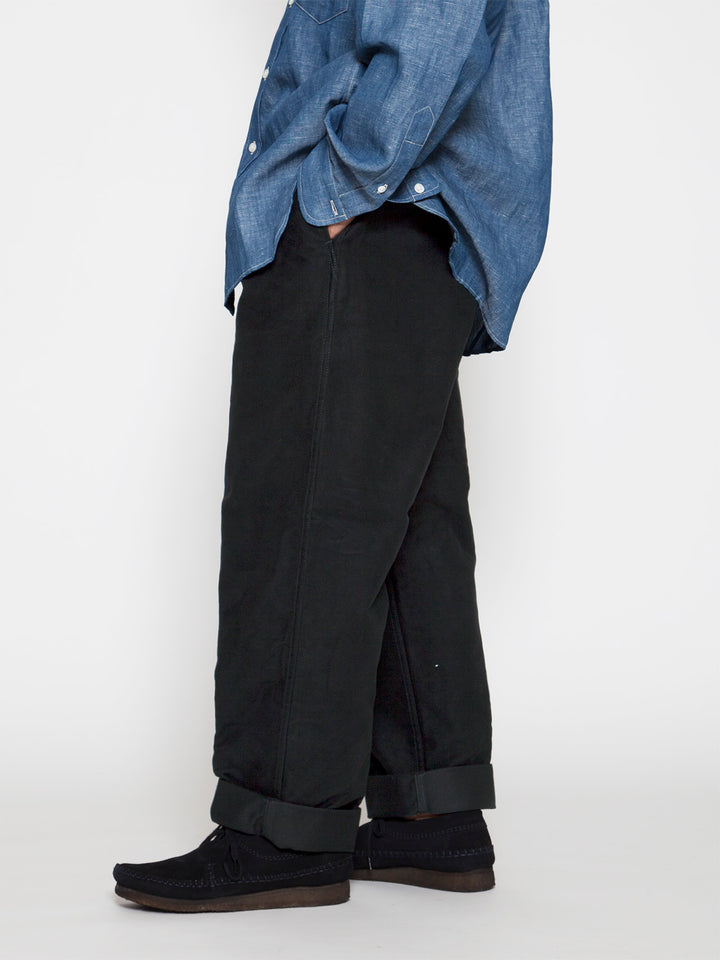 CP026・2T Desert Slacks / Cotton Moleskin - Black