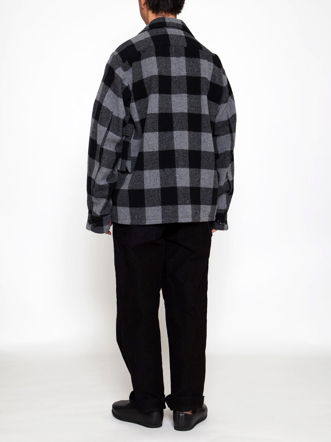 CS023・Combat Hiker Jac Shirt / Buffalo Check - Grey × Black