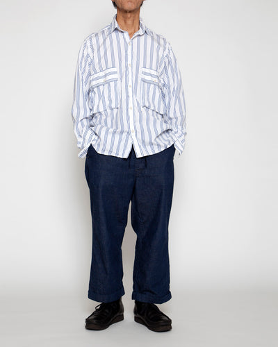 THE CORONA UTILITY・Hunter Hiker Jac Shirt / White × Blue