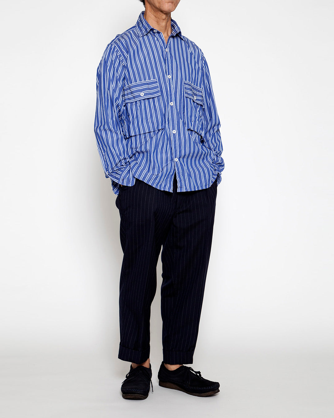 CS081・Hunter Hiker Jac Shirt / Blue × White