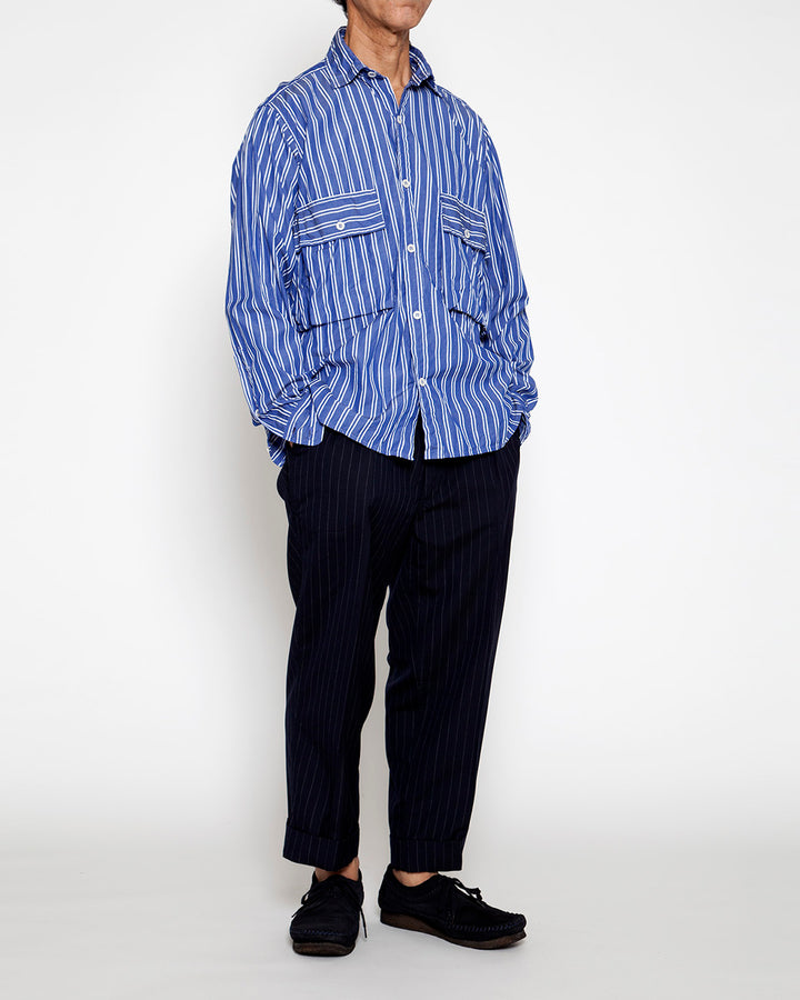 CS081・Hunter Hiker Jac Shirt / Blue × White
