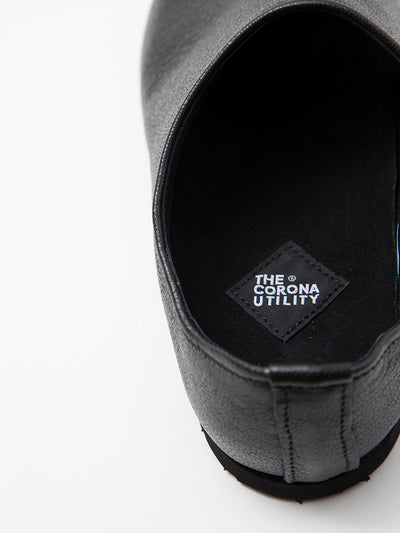 CZ010 - NAKAMURA SHOES × CORONA・Goat Skin Easy Slip-On - Black