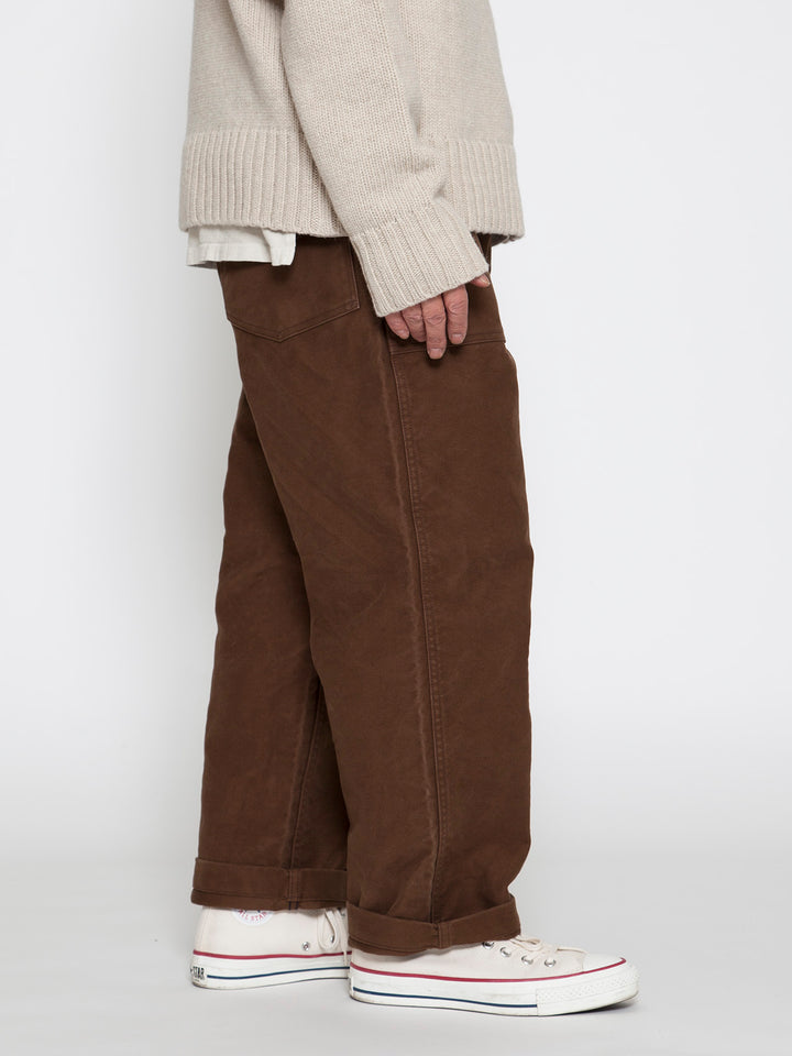 FP001・"UTILITY SLACKS" / Cotton Moleskin - Brown