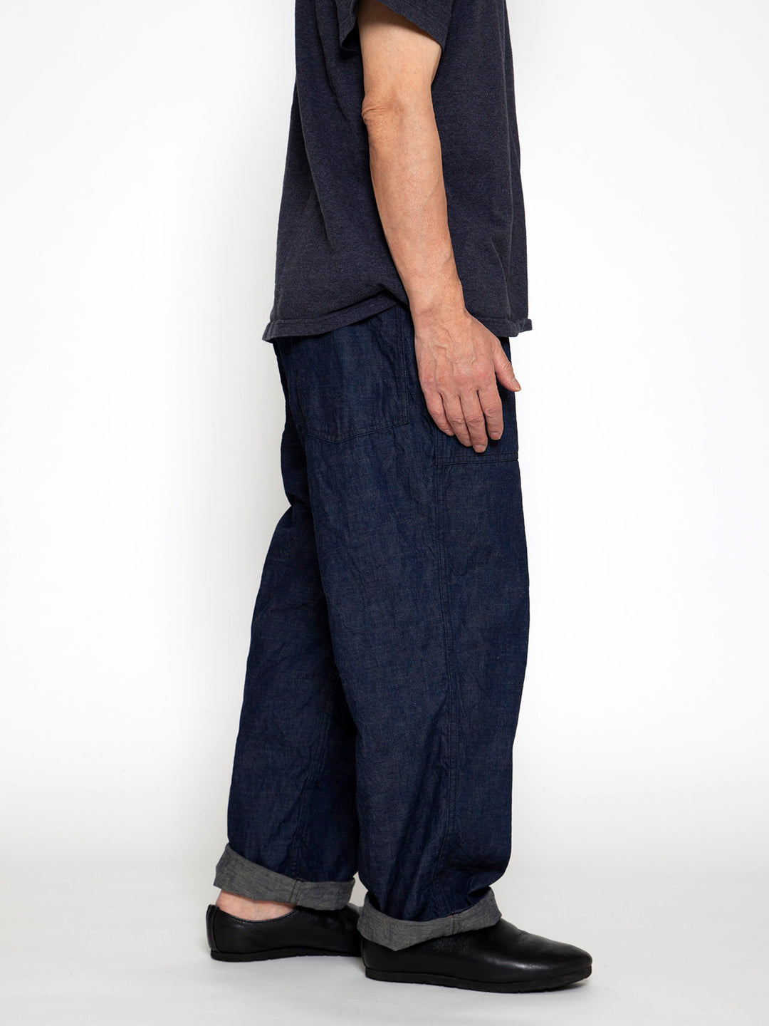 FP001・"UTILITY SLACKS" / High Density Indigo Denim w/Black Stitch