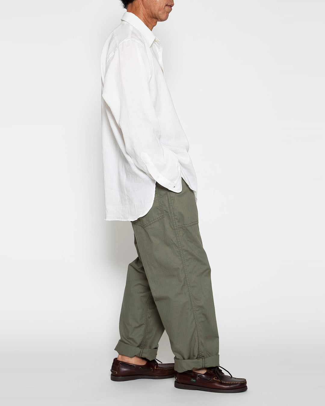 FP001・UTILITY SLACKS / Olive Green – THE CORONA UTILITY
