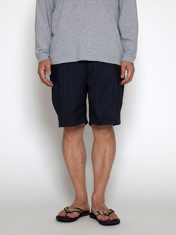 FP009・"M-51 SHORT SLACKS" / TR Oxford - Navy Stripe