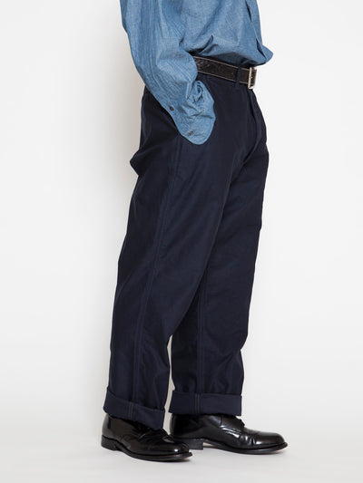 FP010 - FATIGUE SLACKS "DESERT SLACKS" / M-51 Backsatin - Navy