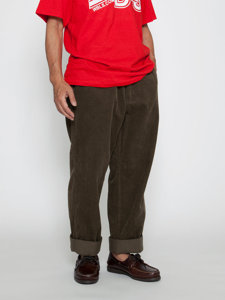 FP010・"DESERT SLACKS" / Cotton Corduroy - Olive