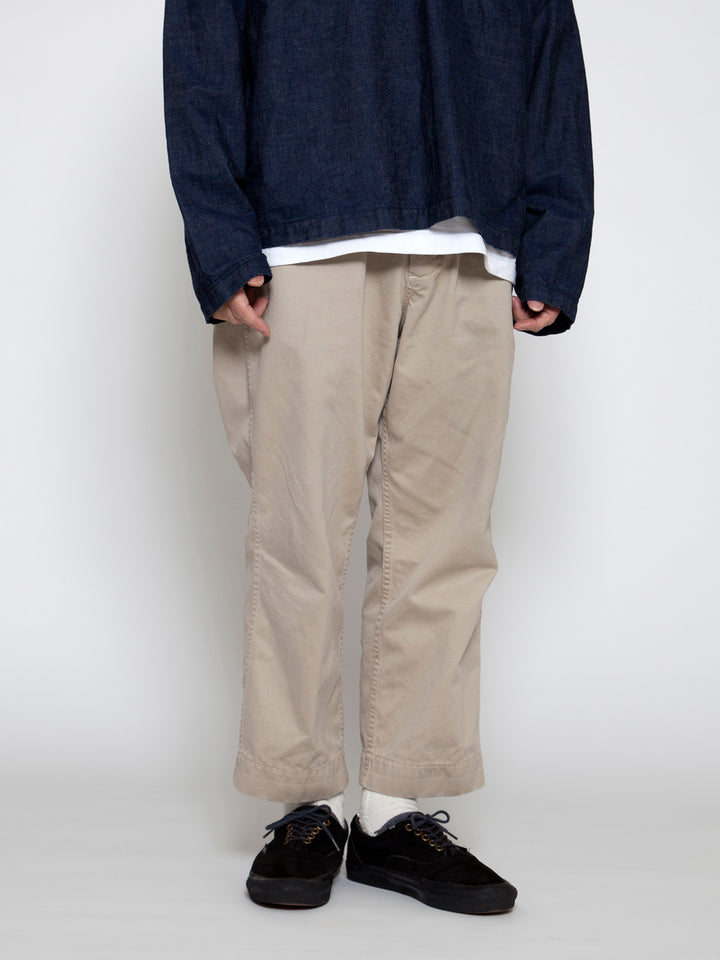 FATIGUE SLACKS - FP010・"DESERT SLACKS" / Cotton Chino Cloth - Khaki