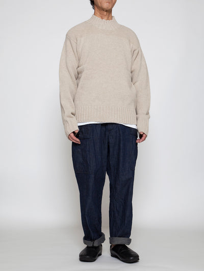 FP013 - FATIGUE SLACKS "VIETNAM SLACKS" / 8.5oz High Density Indigo Denim