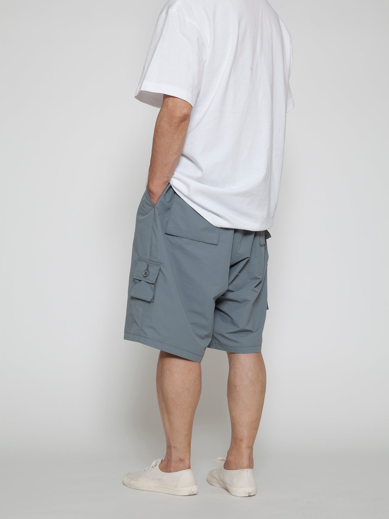 FP014E - FATIGUE SLACKS "TIGER EASY SHORT SLACKS" / Polyester Ripstop - Light Grey