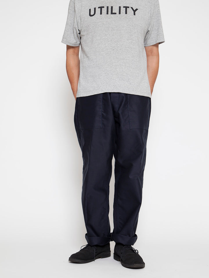 FP016・"SEAMANS SLACKS" / Giza Cotton Moleskin - Navy