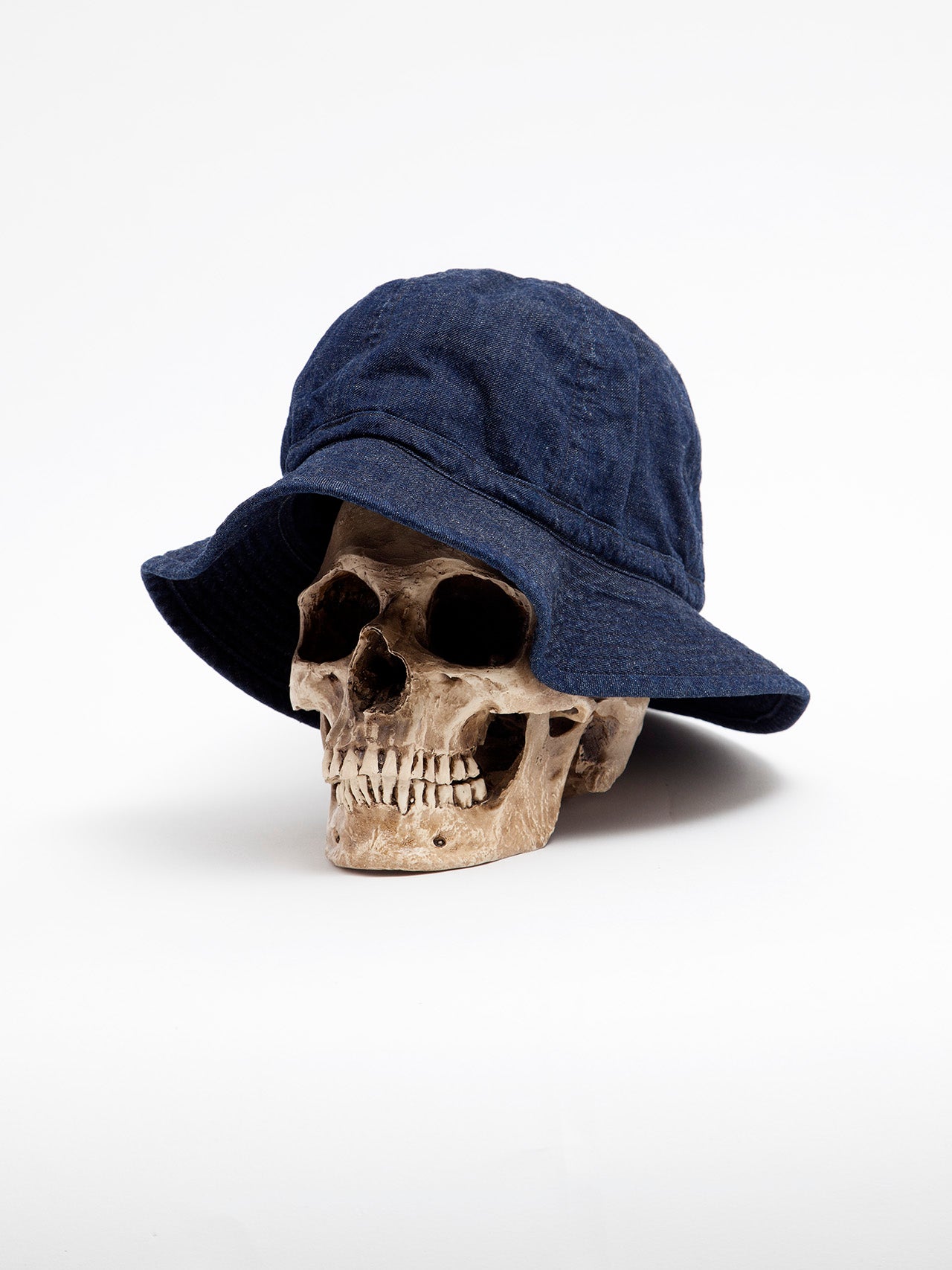CA009 - CORONA・UTILITY ARMY HAT / High Density Indigo Denim w/Black stitch